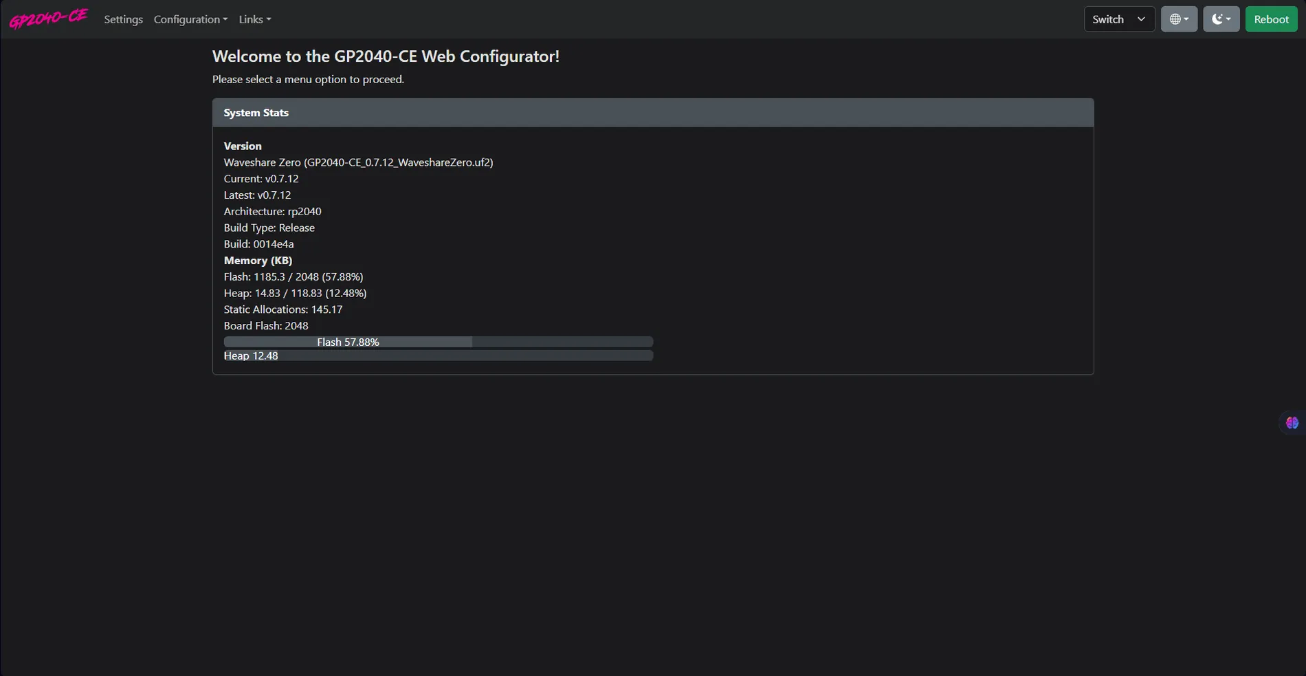 Web Configurator