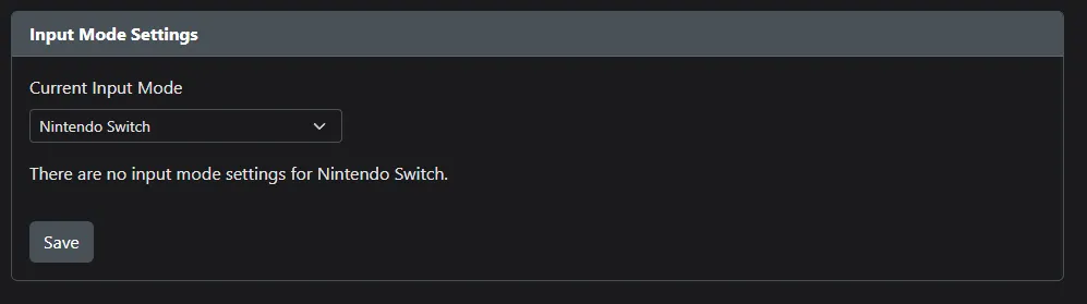 Input mode