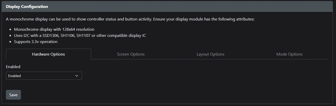 Display Configurations