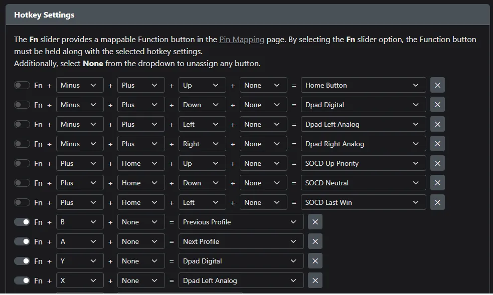 Hotkey Settings