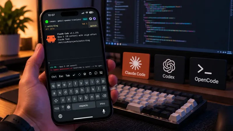 Moshi y Herdr: controla tus agentes de IA desde el teléfono