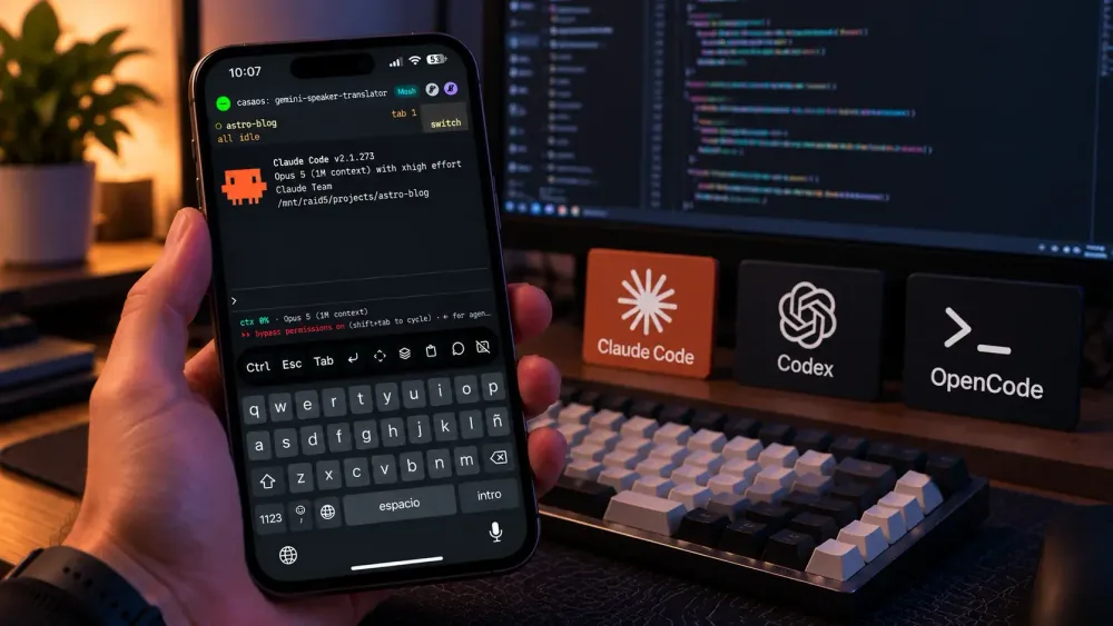 Moshi y Herdr: controla tus agentes de IA desde el teléfono